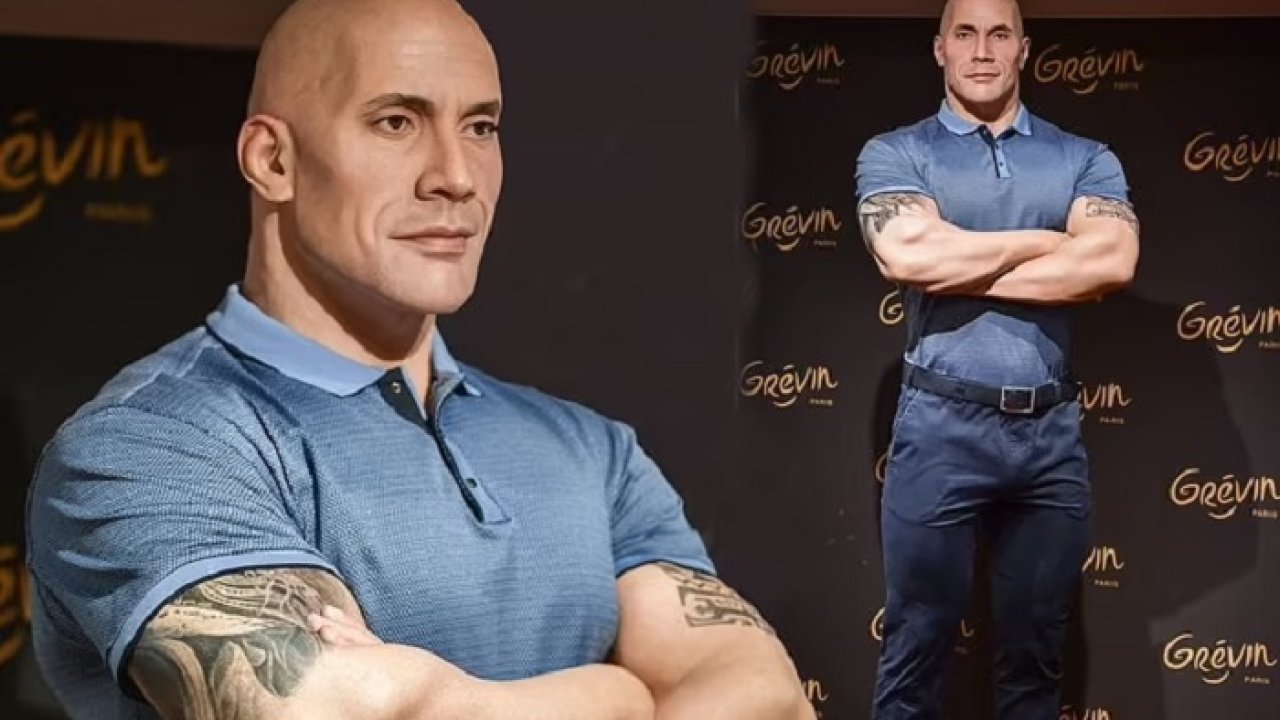 Dwayne "The Rock" Johnson Wax Figure From Grevin Museum