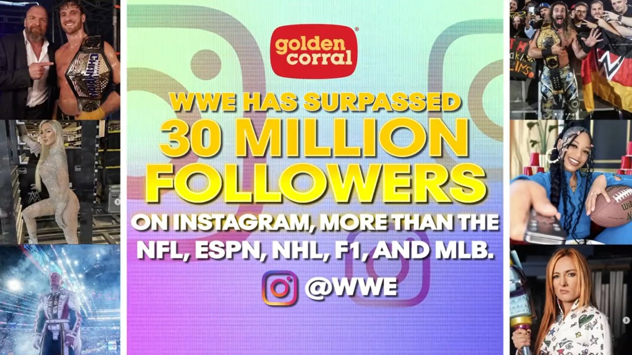 WWE Reaches 30 Million Instagram Followers