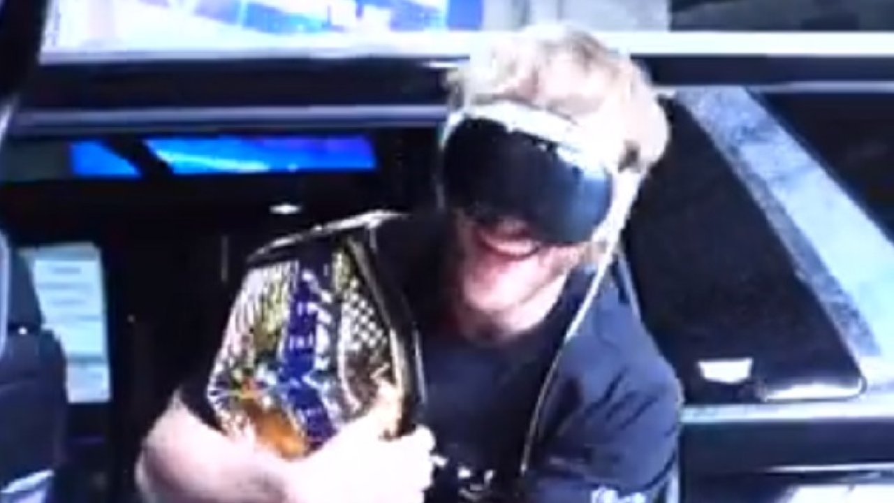 Logan Paul Wears Vision Pro To SmackDown, Celebrities With WWE Golden ...